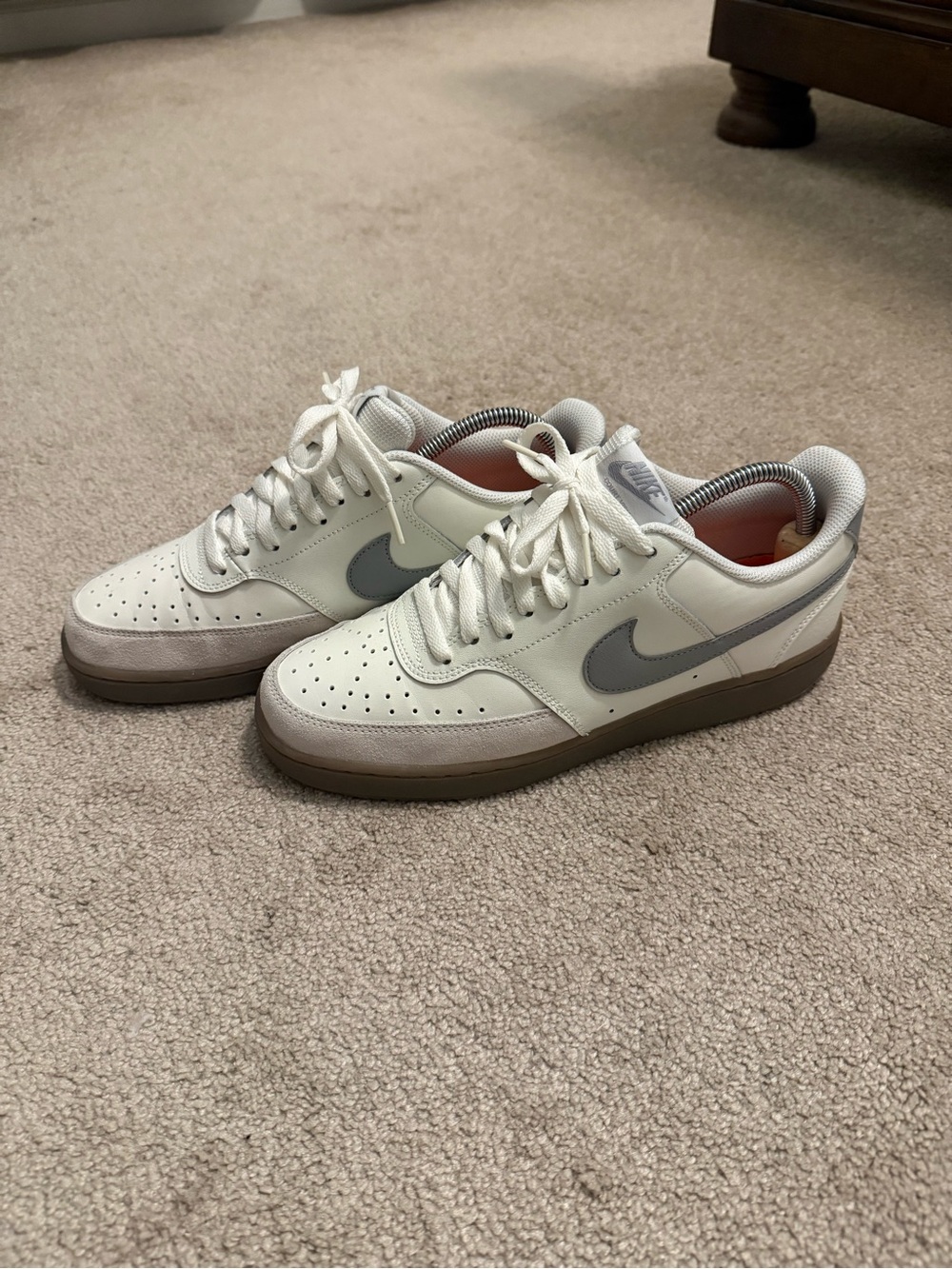 Nike court vision sneakers white leather casual mens sneakers